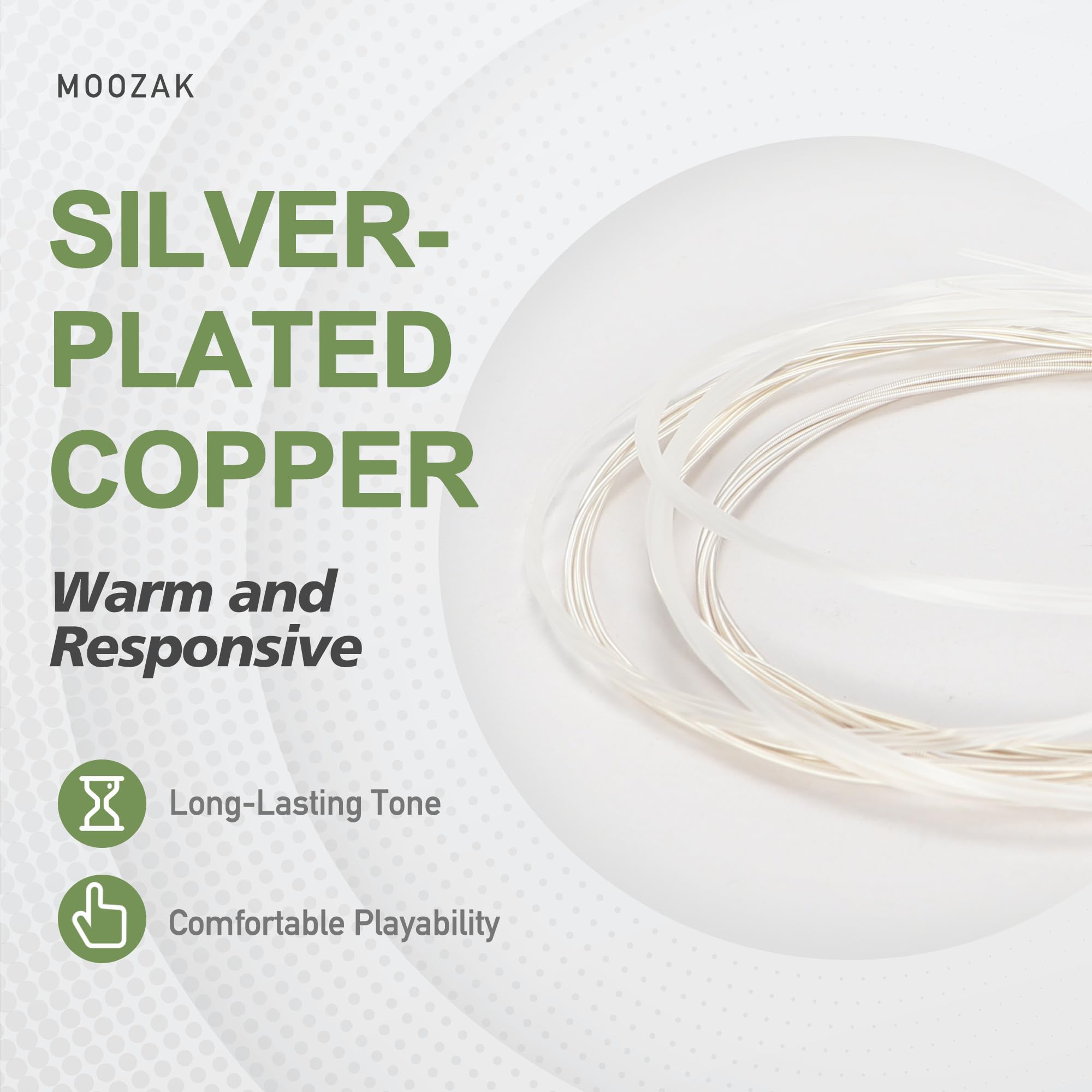 MOOZAK Classical Guitar Strings & Nylon Guitar Strings for Classical Flamenco Music, Ideal for Beginners & Pros - Image 4