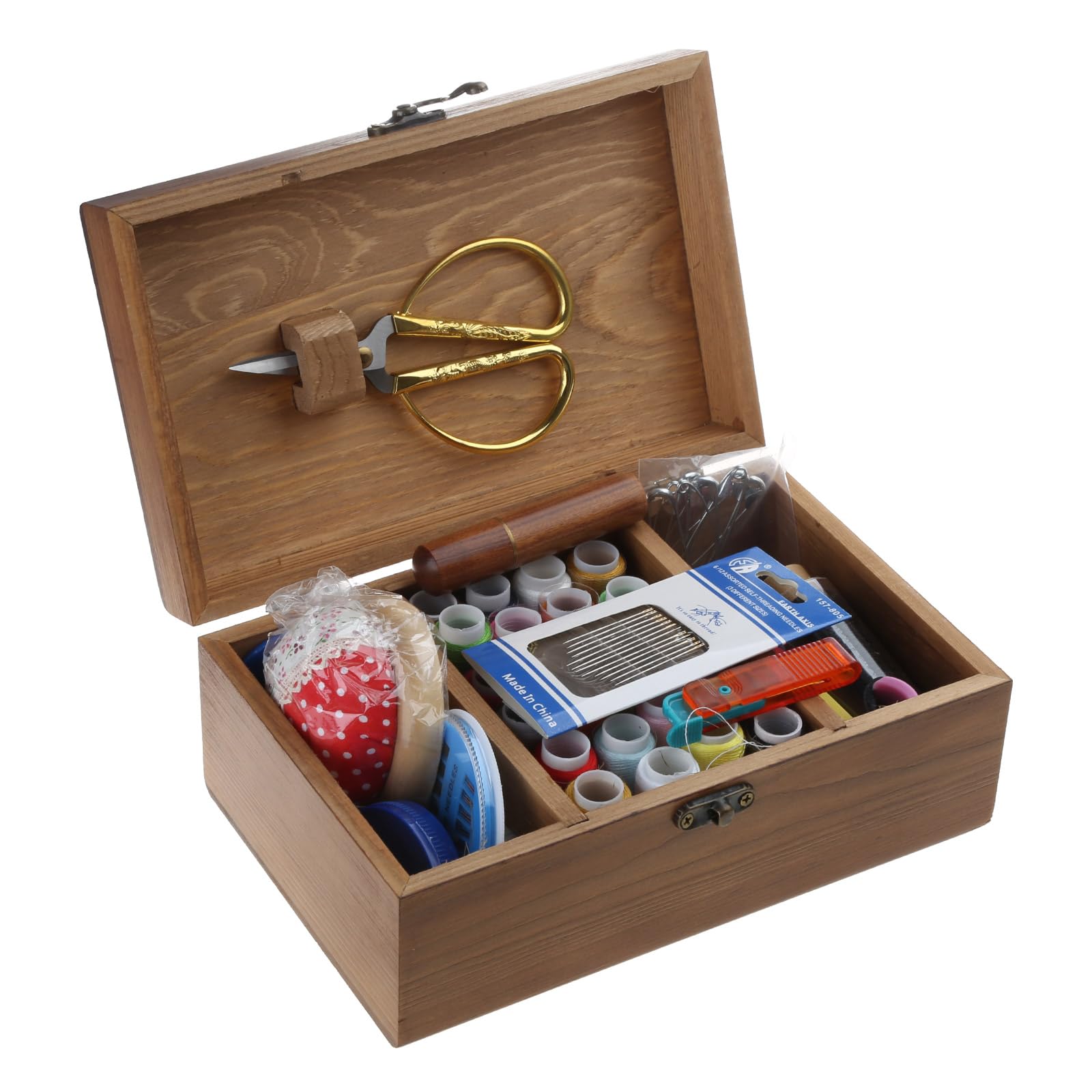 Kit da cucito portatile Set da cucito da viaggio Forniture di filo per aghi da cucito per riparazioni domestiche da viaggio