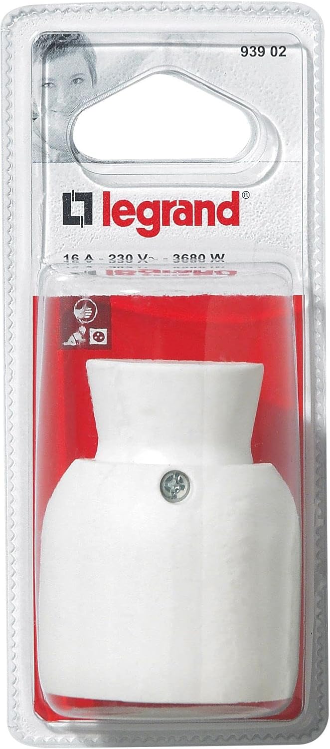 Legrand leg93902 Mono Female Connector 2P + T 16 A White Rear Cable Outlet