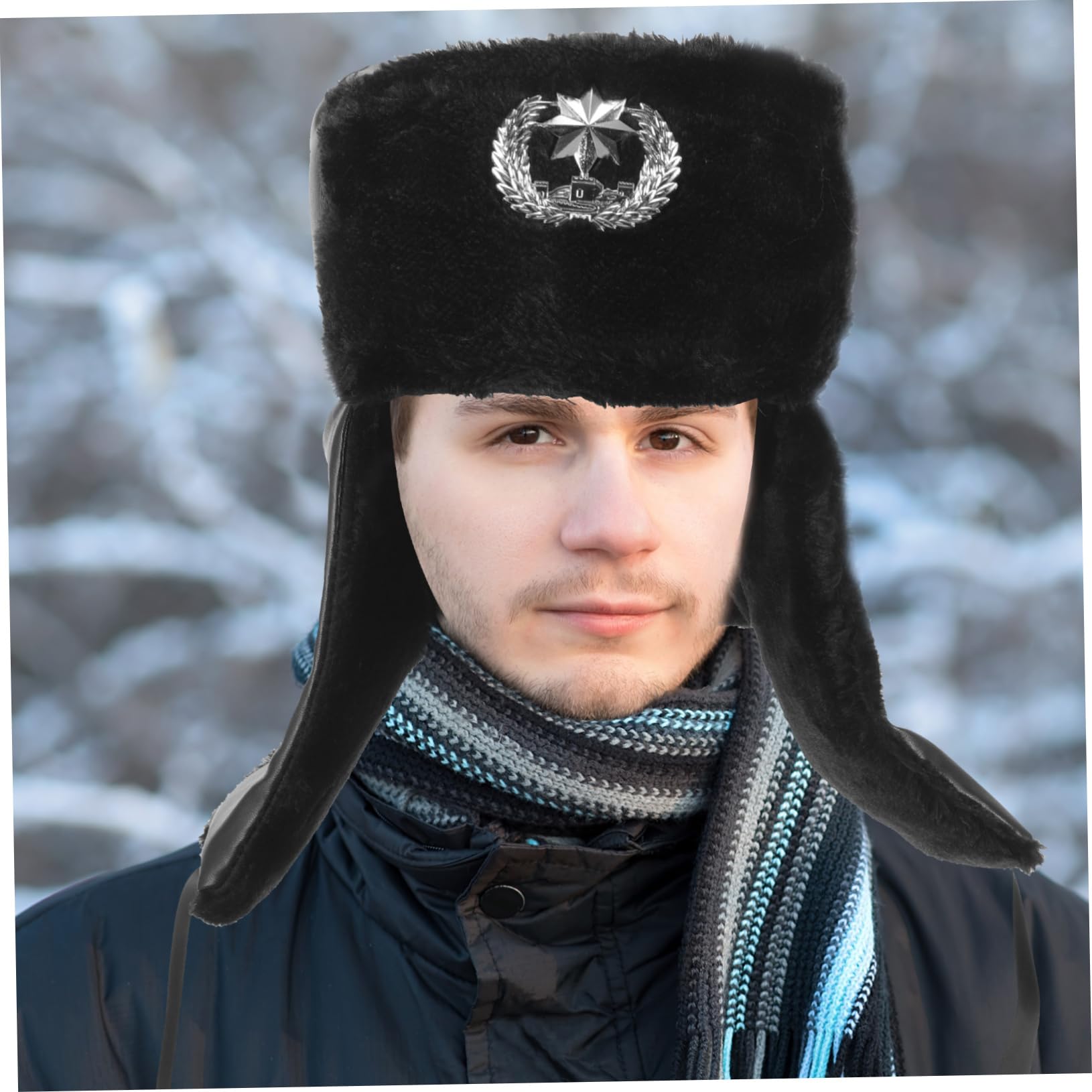 Healvian Gorro Cálido De Hombre Protección Auditiva Gorro De Felpa para Exteriores Accesorio De Ropa para Invierno