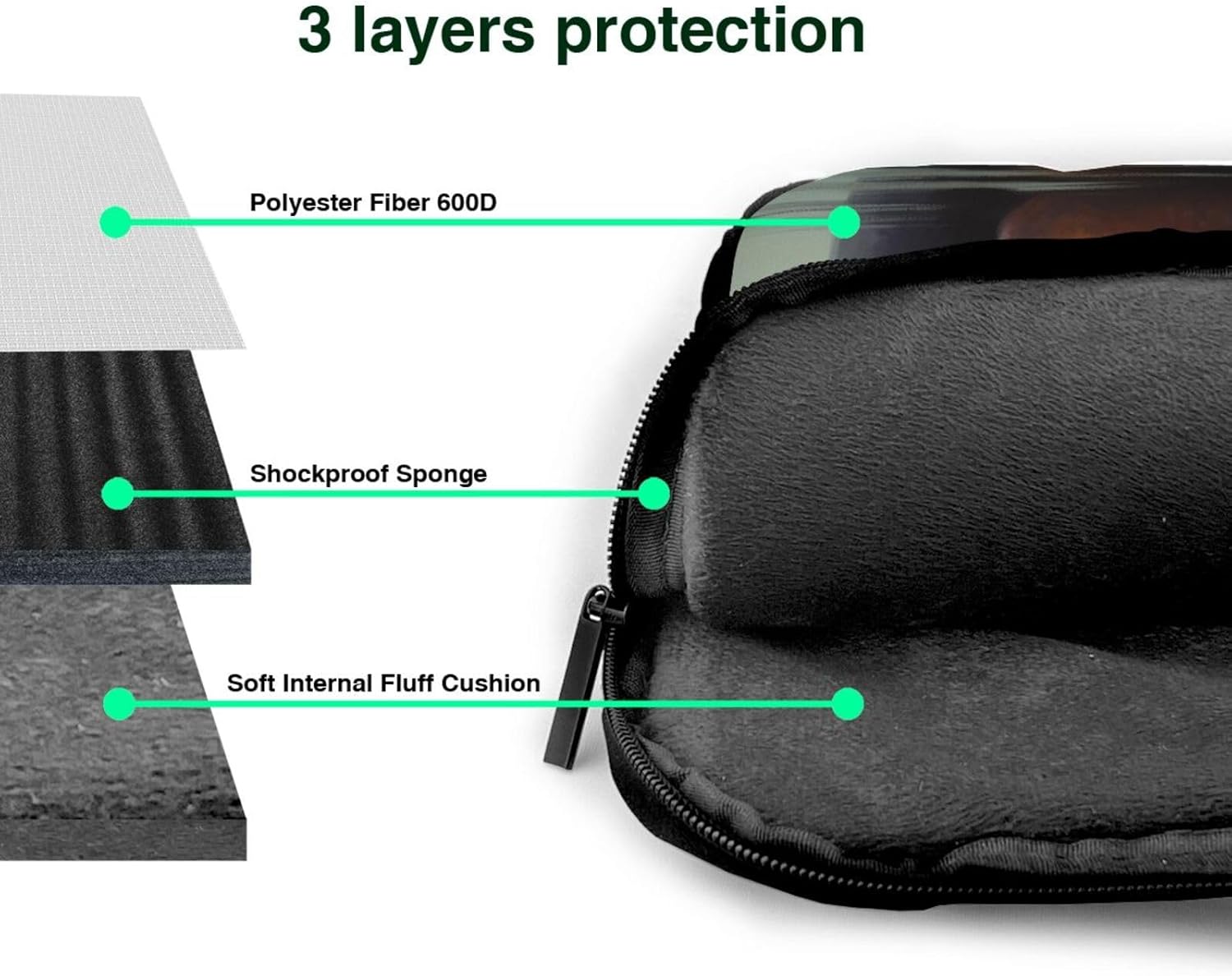 Hippo Laptop Bag for Women Men 15.6 inch Laptop Case Sleeve Business Travel Briefcase Messenger Bag