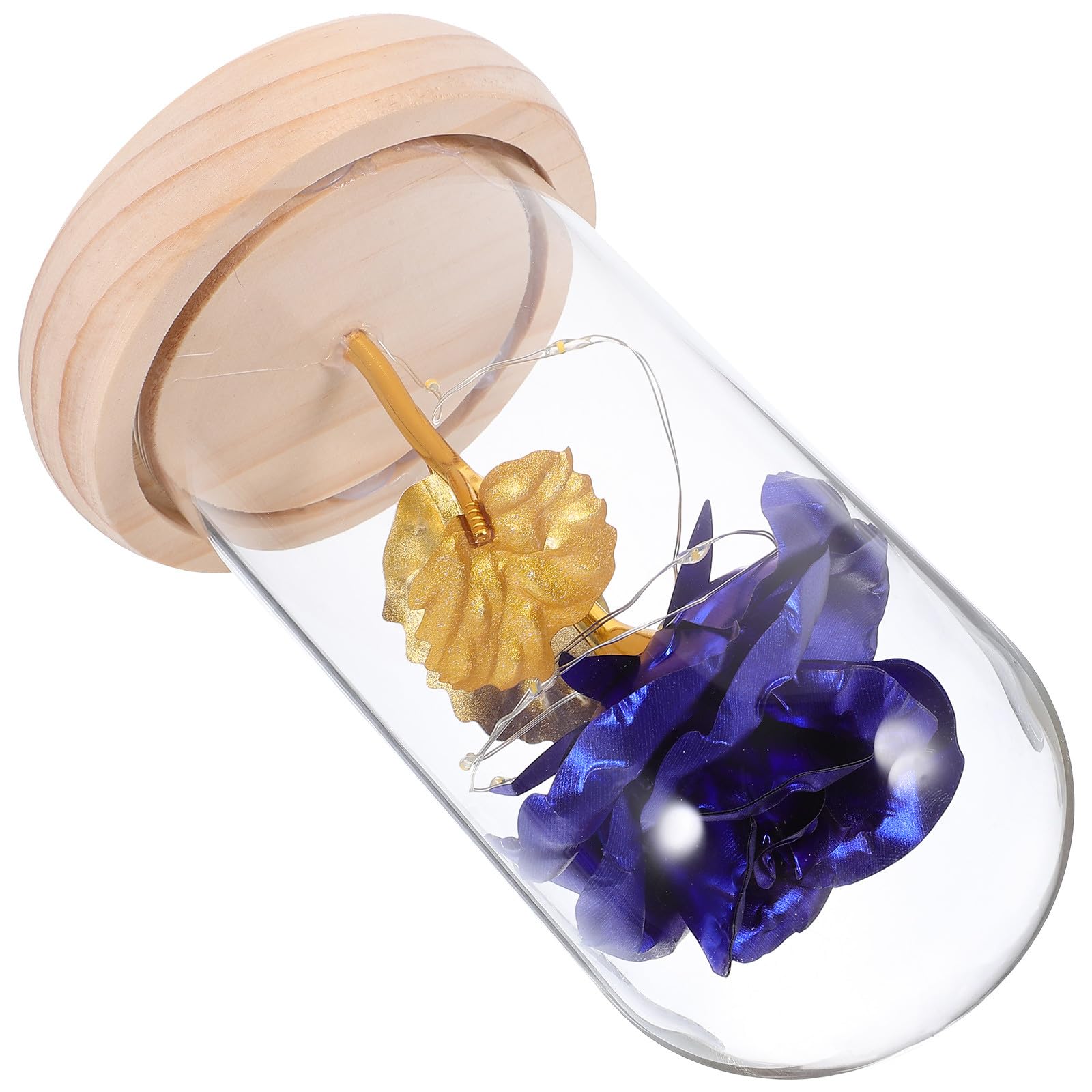 Flores preservadas sin pilas con luces LED IDEANATEGRATE para iluminar paredes sin cables