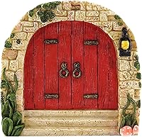 Vista 1 de Puertas de hadas de 3.93 pulgadas para árboles al aire libre, decoración de escultura artística de patio, mini puerta de hadas, pared y árboles al