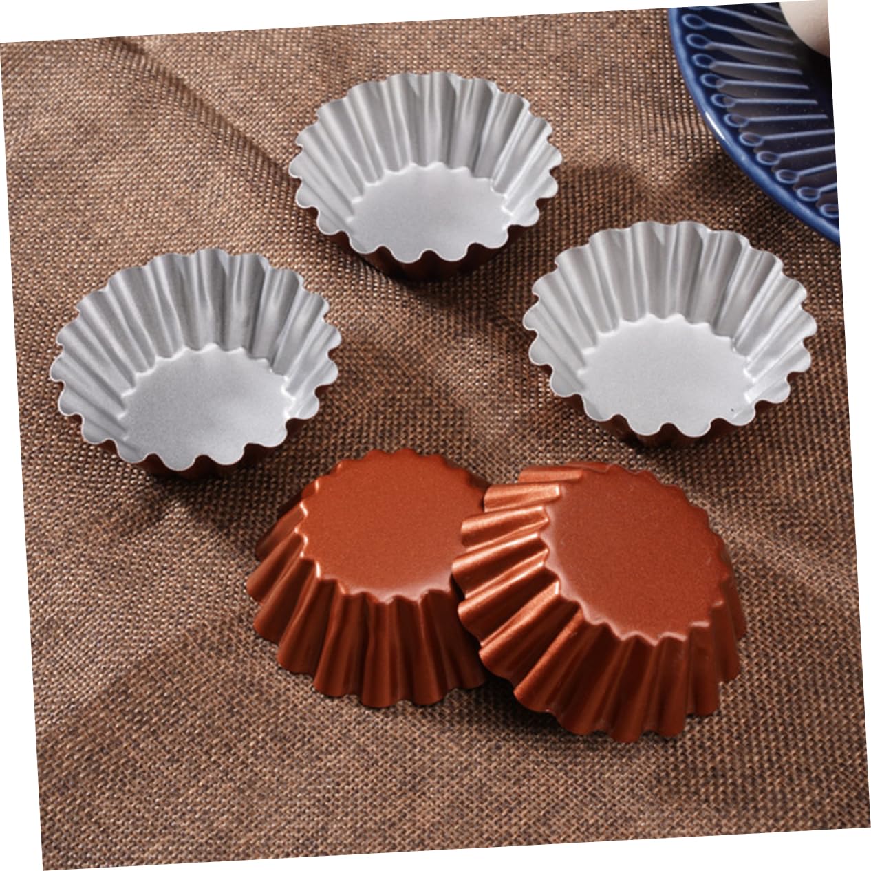 ABOOFAN Pz Stampo Tondo Per Crostata All'uovo Per Crostate Resistenti Al Calore Stampo Crostata Multifunzione Stampo Da Forno Accessori Budino Acciaio Al Carbonio