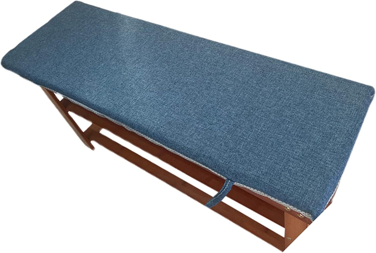 Cojín de banco de jardín suave de 1.6 in de grosor para silla de 2 y 3 plazas, antideslizante, lavable, para muebles de patio, cocina o banco de