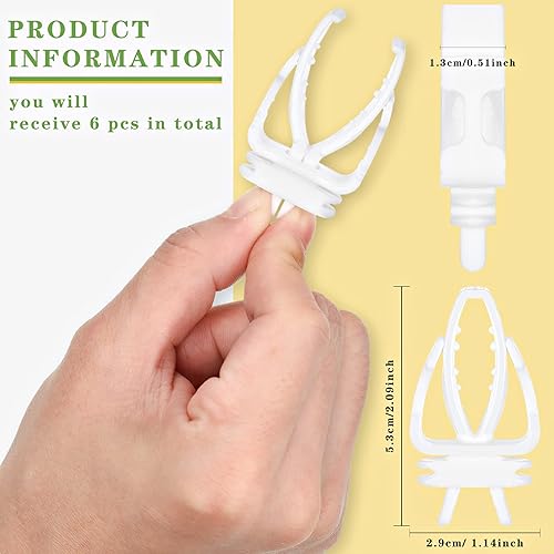 Miniatura 2 de 6 piezas de jaula para pájaros, soporte para alimentos, loro, frutas, verduras, clips para jaula de pájaros, clip para periquitos de periquitos de