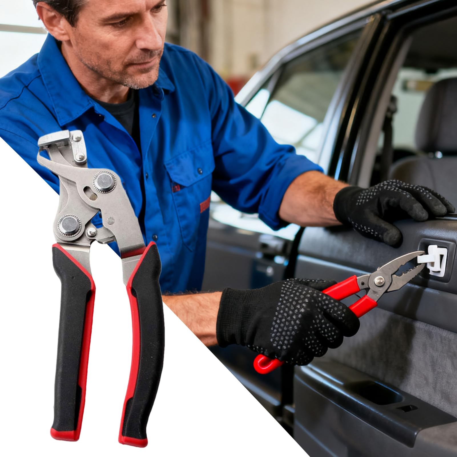 Alicates Para La Remoción De Clips De Panel,Extractor Y Removedor De Molduras | Herramienta Para La Extracción De Clips De Coche,Para El Desmontaje De Remaches De La Tapicería Automotriz