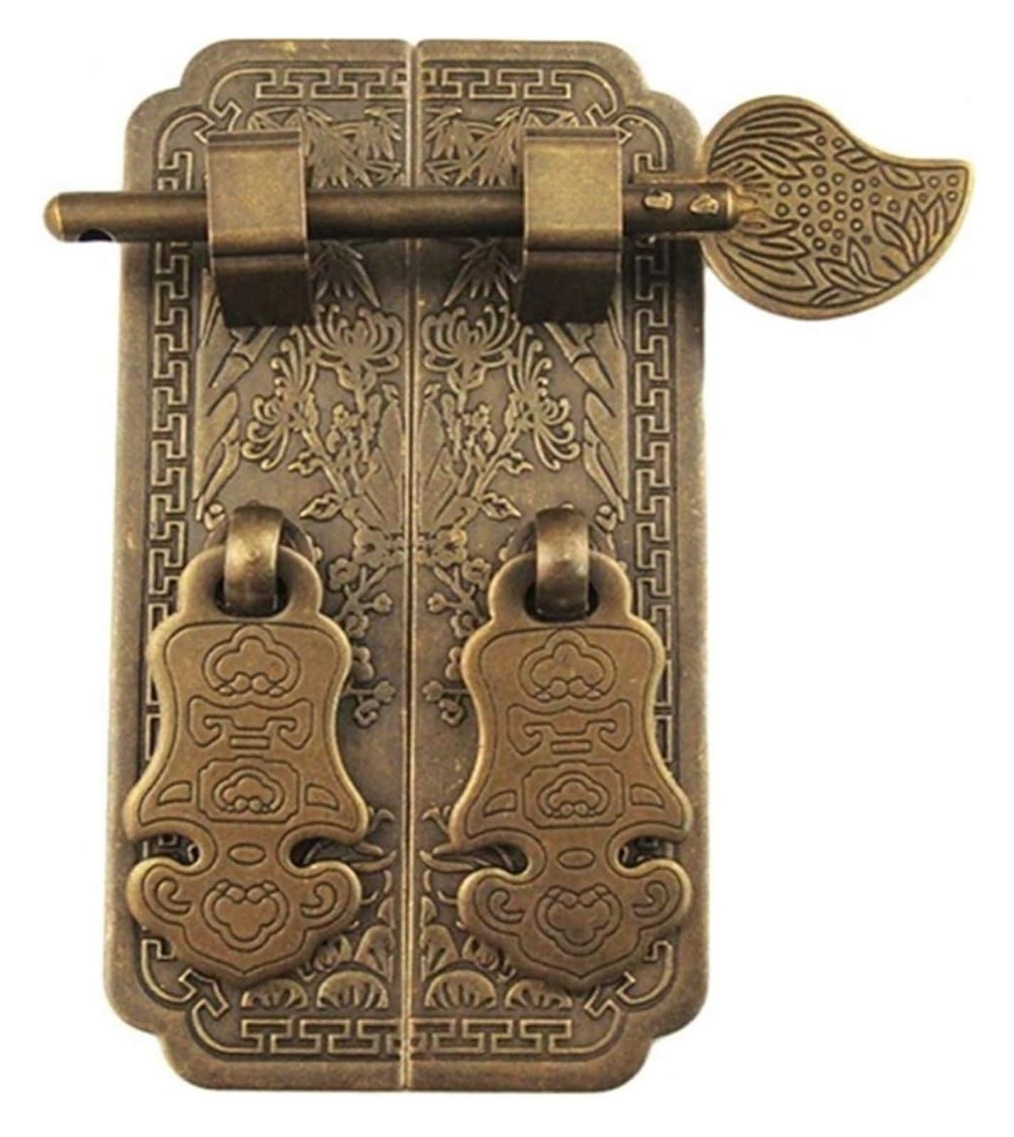 Voplivat Bronze Vintage Brass Cabinet Drawer Pulls, Cupboard Door Knob Handle Brass Copper Straight Bar For Wardrobe Bookcase(Bronze)