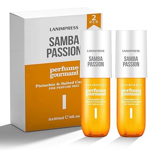Perfume Mist No. 1, aroma de larga duración con sabor mixto, fragancia natural Samba Passion, caramelo de vainilla y jazmín, afrutado y fresco, para