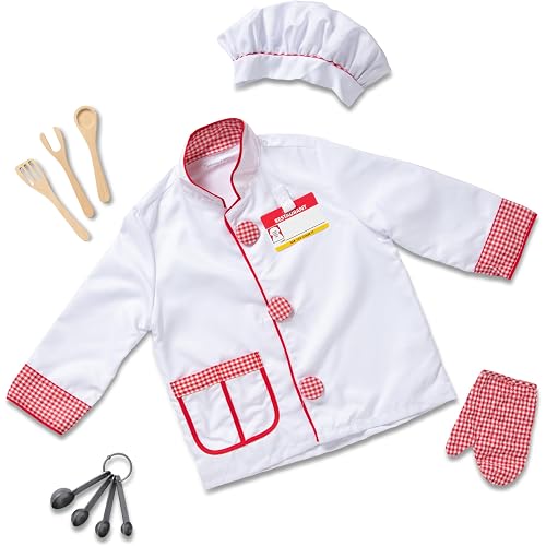 Melissa & Doug Chef Costume 8-Piece Role Play Outfit