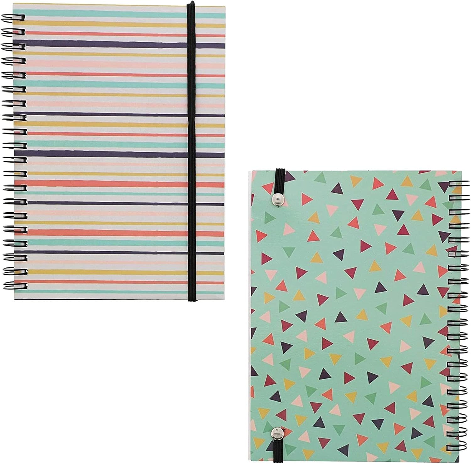 90's Inspired Spiral Notebooks for School, College Ruled (7 x 5 In, 6 Pack) : Office Products