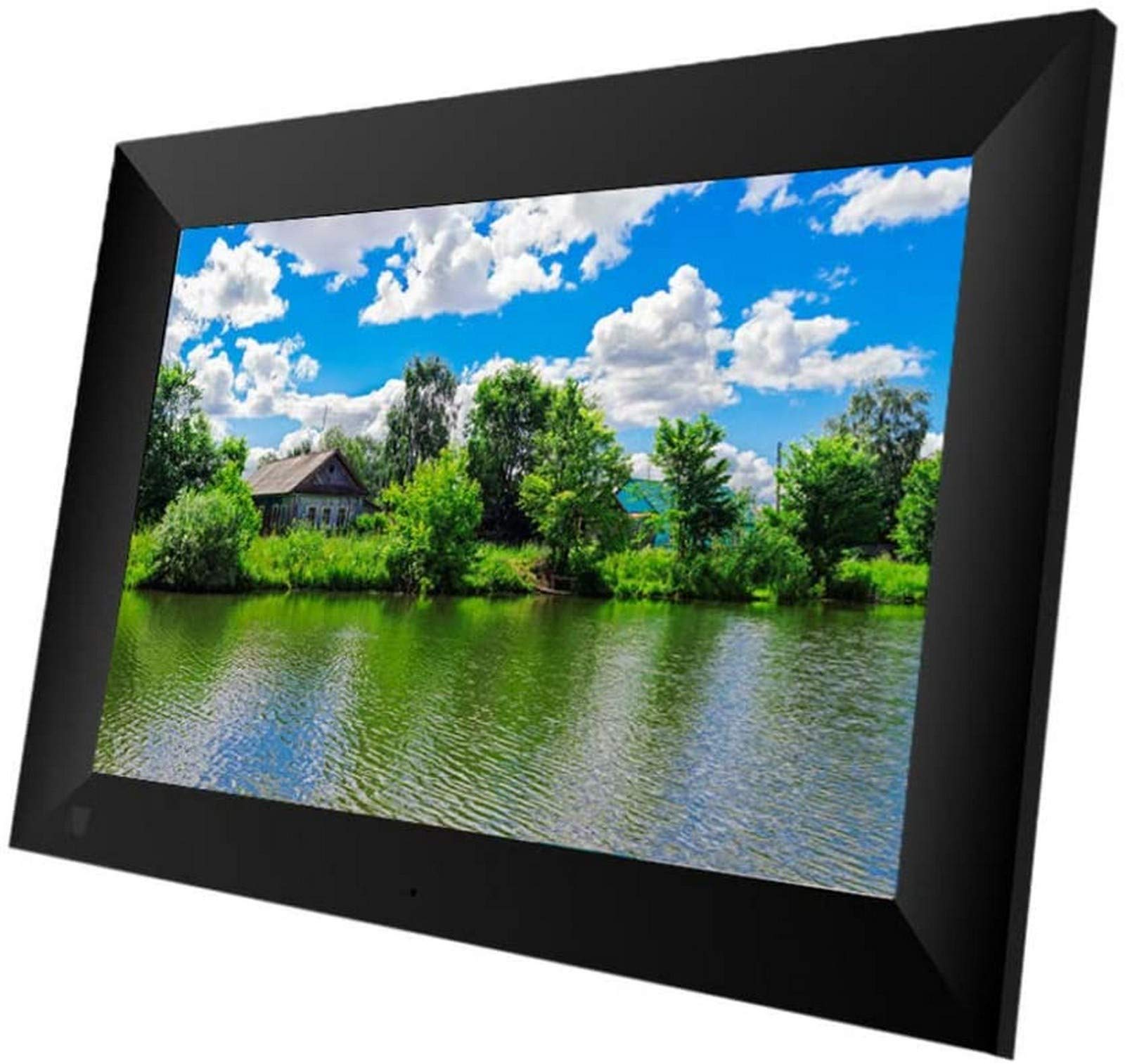 MYUYEE Wifi Digital Photo Frame, 10.1-Inch Touchscreen, 1280X800 Hd Ips Display, 16Gb Storage, Auto-Rotate, Instant Photo And Video Sharing (Black-10.1 Inch)