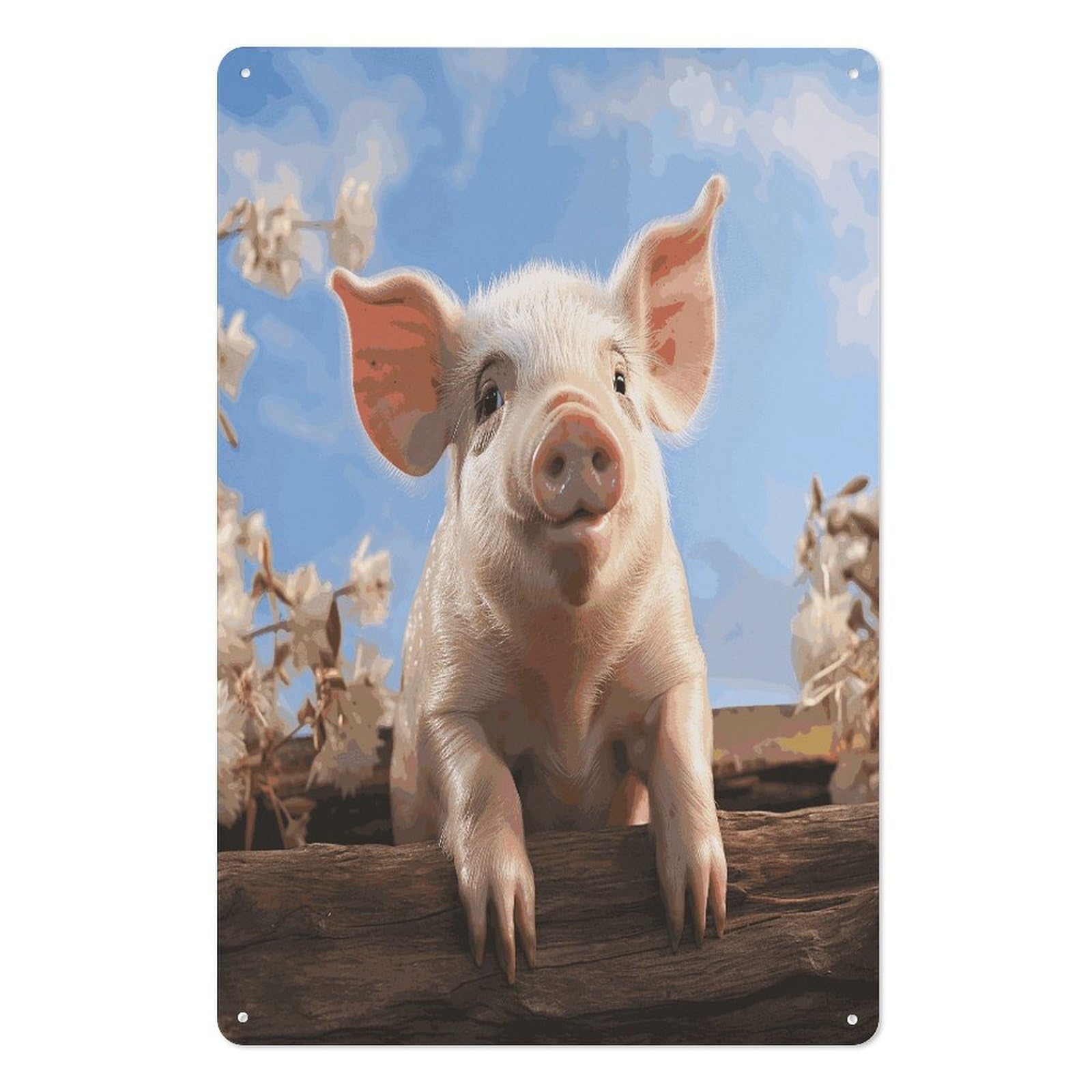 Adfgyerh Style Smiling (23) Tin Sign Hanging Art Prints,Wall Decor For Gifting And Party Decoration 7.9X11.8 Inch,Wall Art For Home Garden Greenhouse Living Room Bedroom Yard