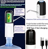 Vista 4 de CoolWAY Dispensador de jarra de agua de 5 galones con filtro, dispensador de agua portátil para camping, al aire libre, hogar y oficina