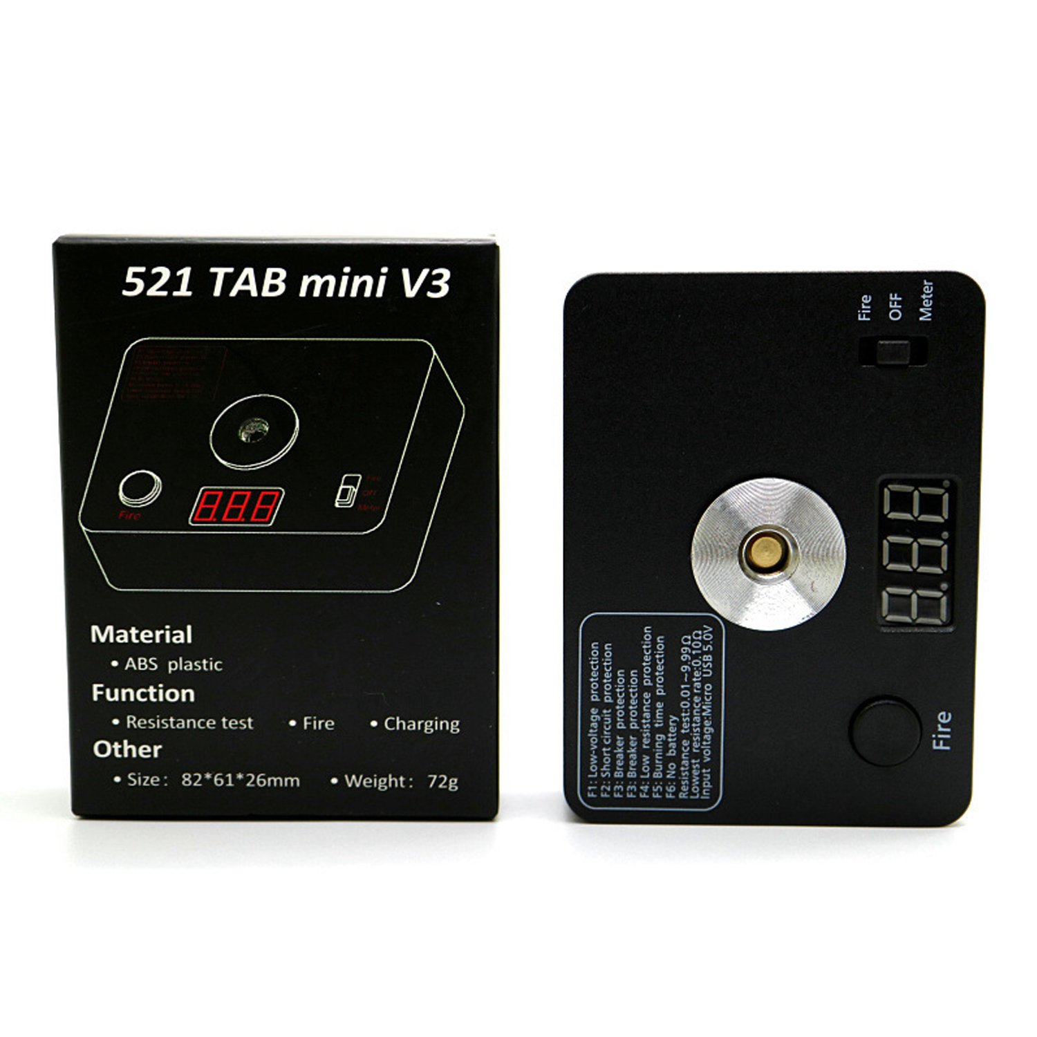 521 TAB Mini Coil Burning Measure Building Platform V3 Ohm Resistance Tester