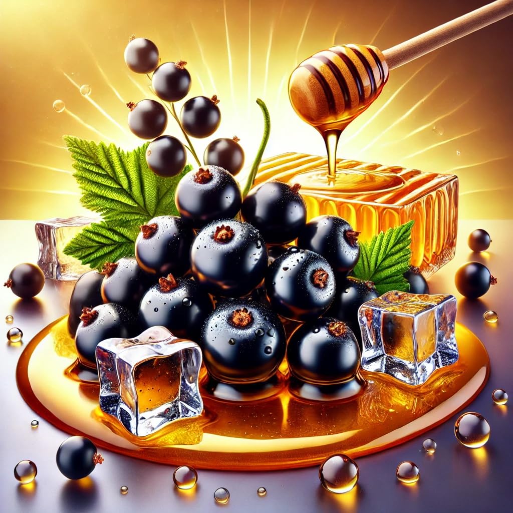 Honey Black Ice - ribes nero, miele ghiaccio aroma concentrato - vegano - Sasami - 100ml