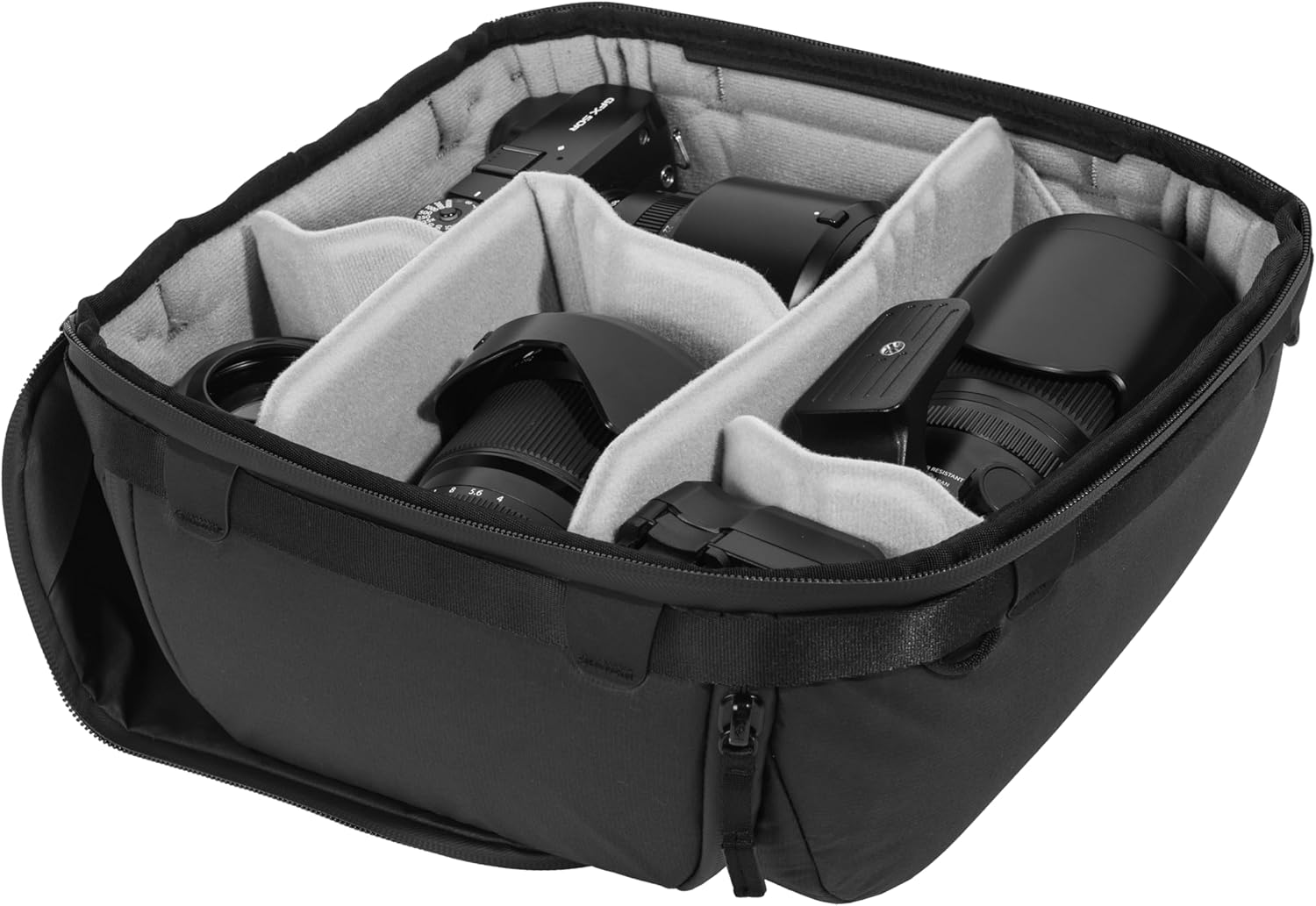 Peak Design Camera Cube V2, Medium, Custom Organization and Protection, Weatherproof Shell with Foam Sub-Lining, FlexFold Dividers Included, Camera Bag Insert Compatible Travel Bags