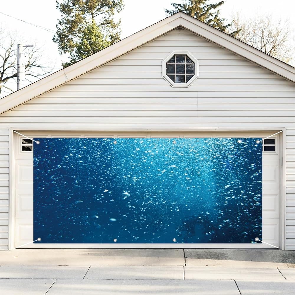 Amazon.com: Leyiyi 7x16ft Underwater World Garage Door Banner