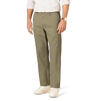 Amazon Essentials Pantaloni Chino senza Pince sul Davanti e Antipiega