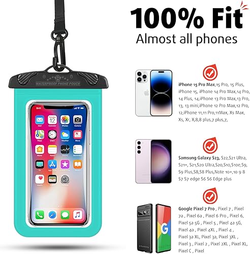 Miniatura 5 de CATACC PRO Bolsa impermeable para teléfono, funda impermeable con cordón, bolsa seca grande para teléfono celular para iPhone 15 14 13 12 Pro Max,