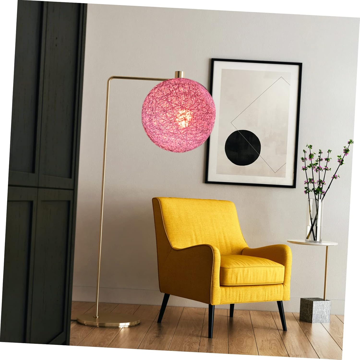 Gadpiparty 3pcs Rattan Lampshade Handmade Paper Ceiling Light Cover for Decor Versatile Light Fixture for Wall Table and Ceiling Use Easy Installation Boho Style