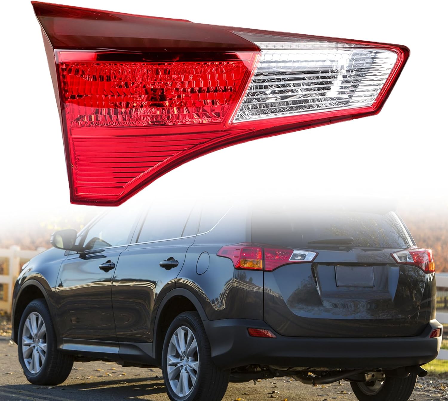 Inner Rear Brake Lamp Left Side Replacement for RAV 4 2013 2014 2015 Tail Light TO2802126, 815900R010