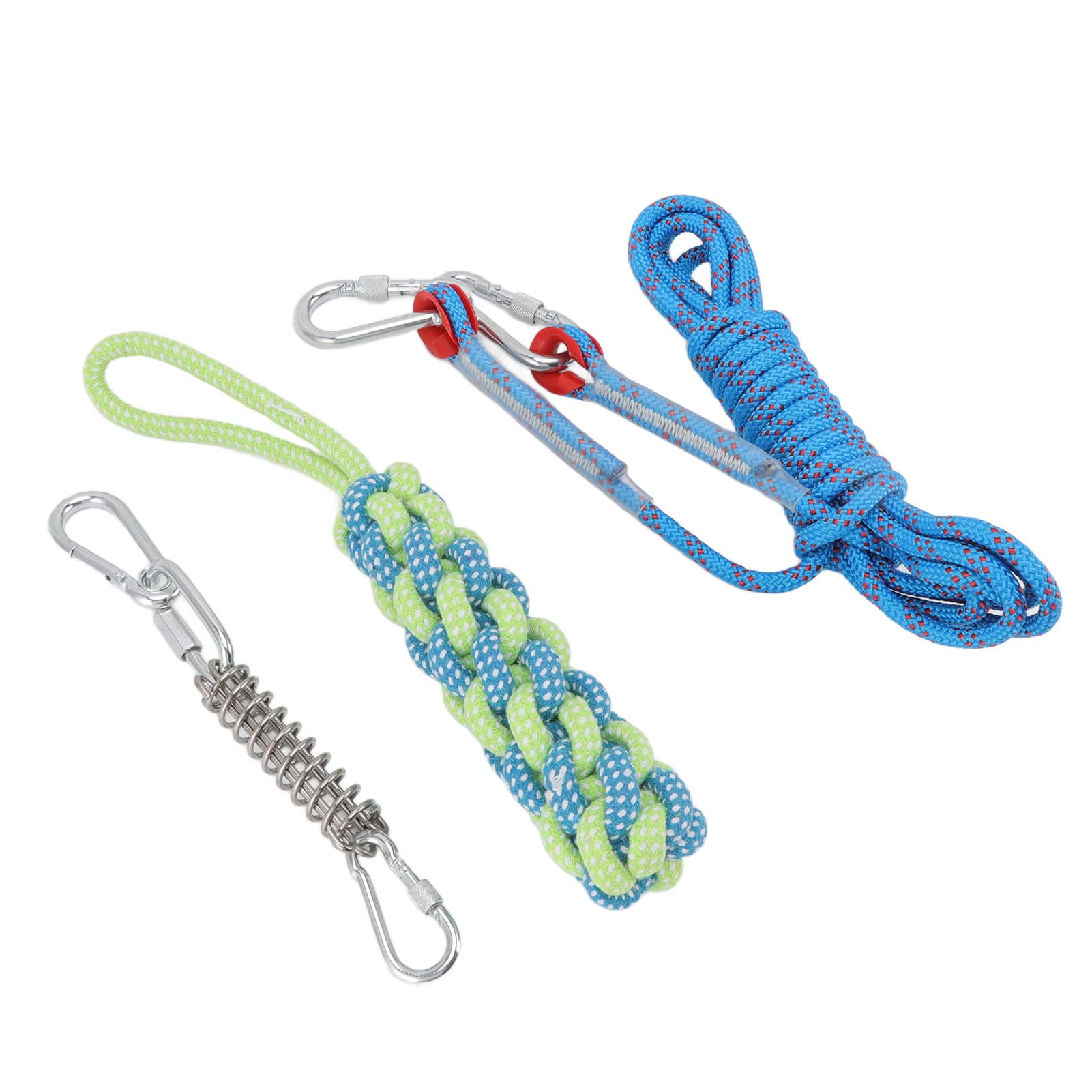 Yitre Spring Pole Dog Rope Toy, Interactive Dog Bungee Rope Rust Protection Muscle Builder for Dogs for Outdoor Play