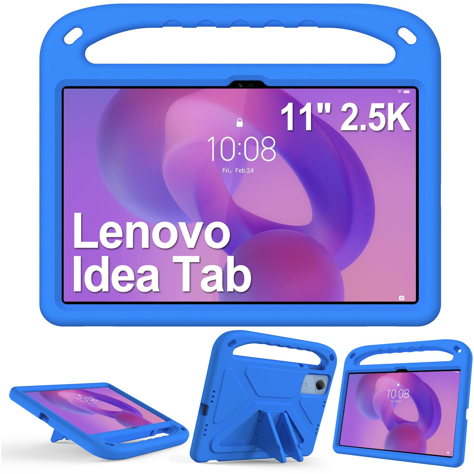 Niños Funda para Lenovo Idea Tab 11 Pulgadas Tablet (TB336ZU / TB336FU) 2025 Capa, Soporte Función con asa a Prueba de Golpes Funda, Azul