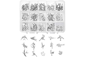 PH PandaHall Bird Charms for Jewelry Making