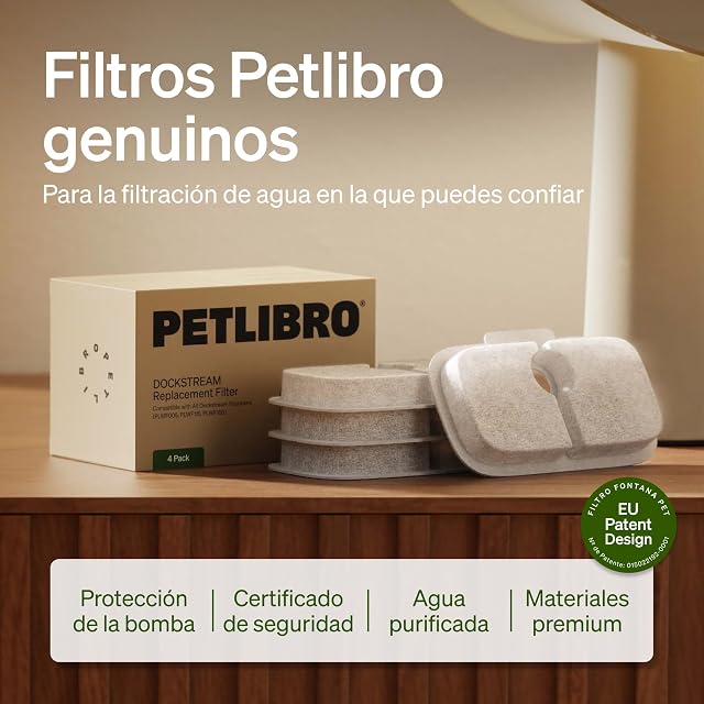 Foto 5 de 8 de Filtros para Fuente de Agua para Gatos PETLIBRO, 8 Filtros Verticales Compatibles con Dockstream (PLWF005