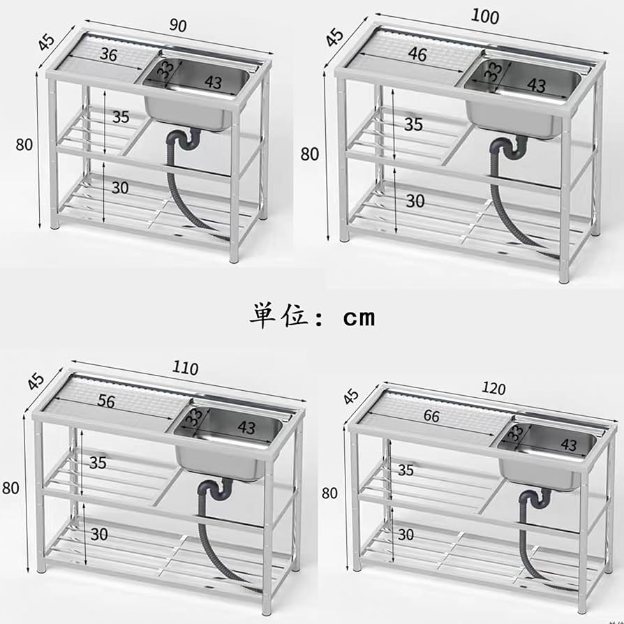 Amazon.co.jp: 流し台 ガーデンシンク 収納棚付 ステンレス製