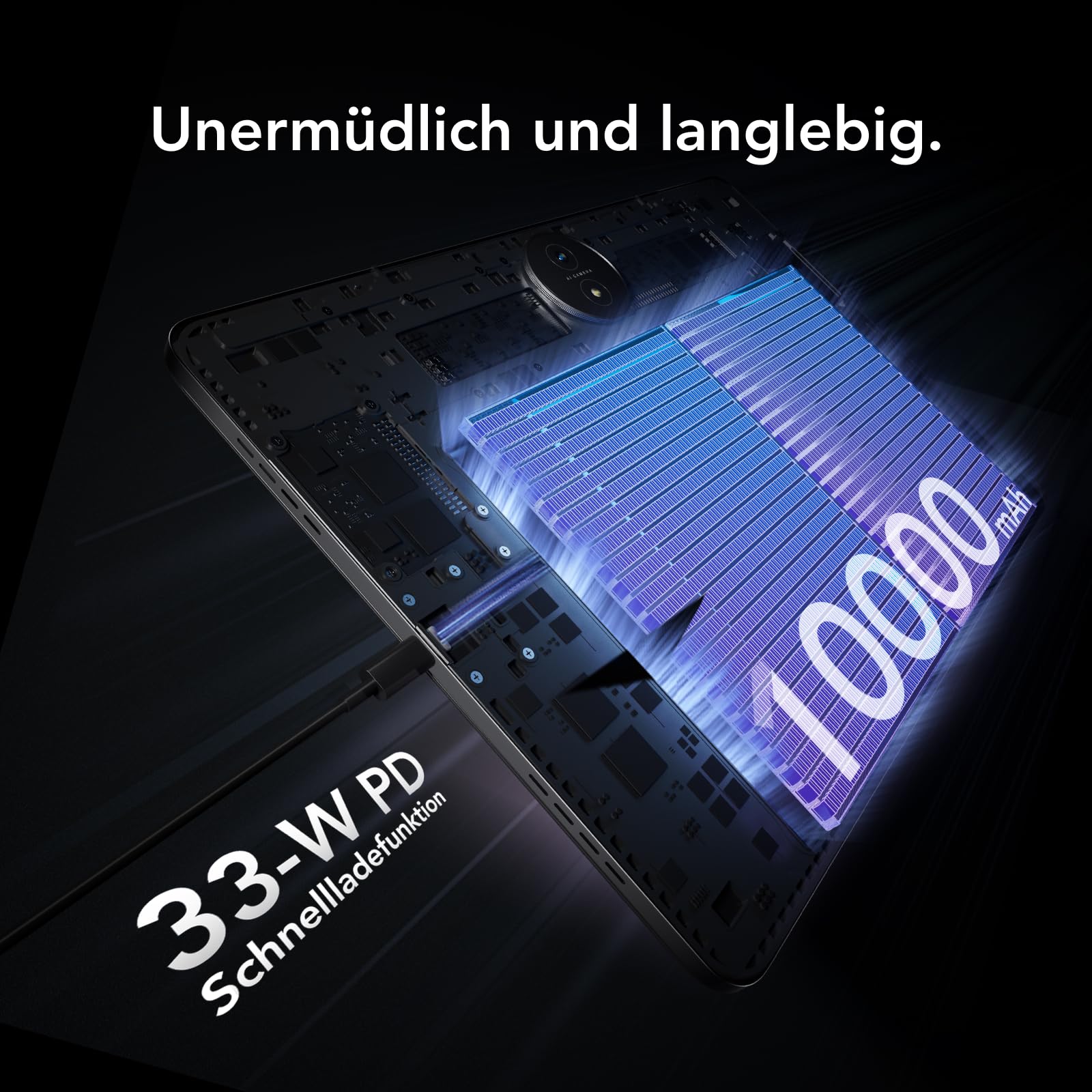 TCL NXTPAPER 14 Tablet mit Flipcase und T-Pen, 14,3" 2.4K NXTPAPER Display, 256GB Speicher, 8GB RAM (+8GB RAM-Erweiterung), 10.000mAh Akku, 33W PD Schnellladen, Android WiFi Tablet, Grau