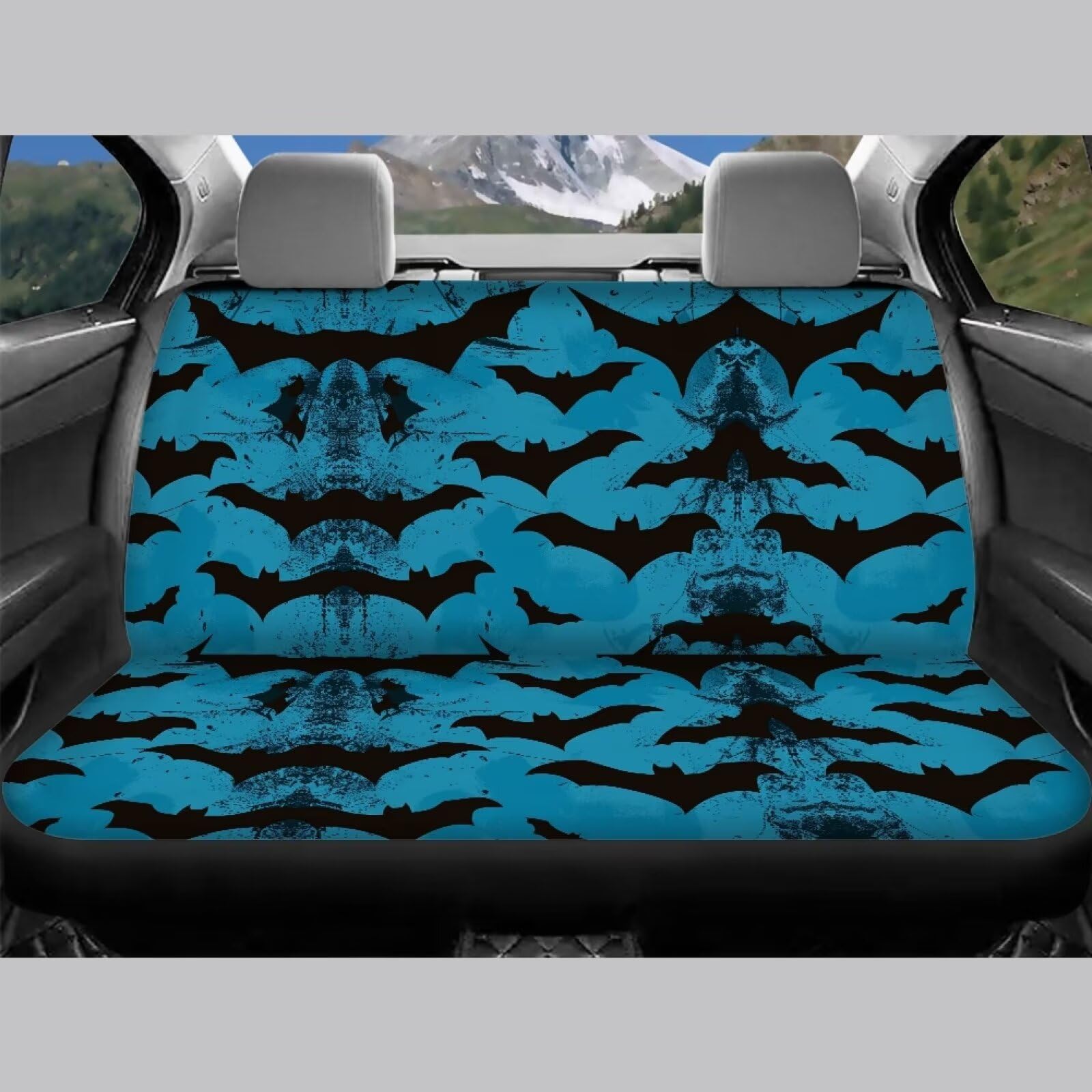 Fundas Para Asientos De Carros STUOARTE Bat Print Piece Car Seat