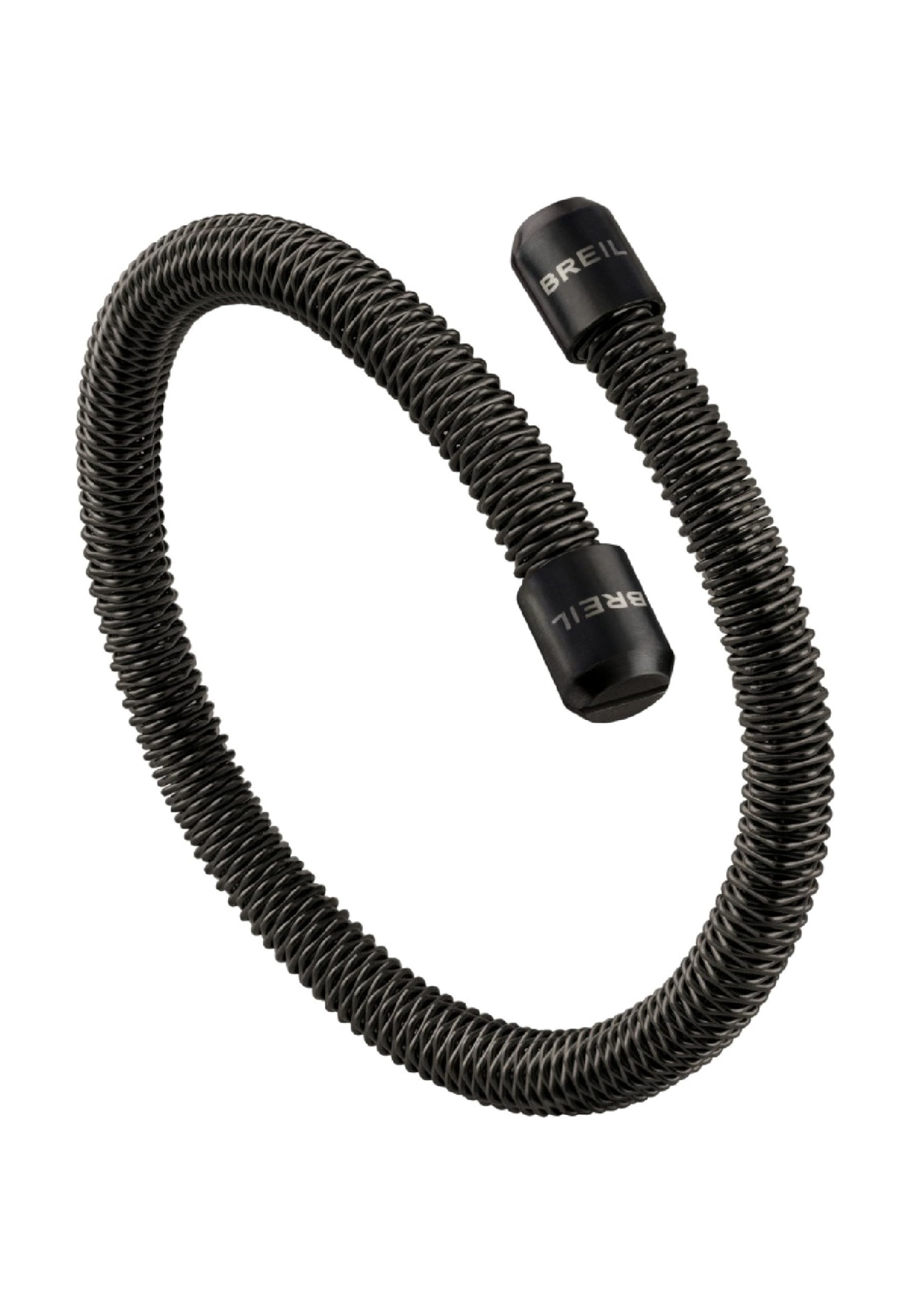 Breil, Collezione New Snake, Bracciale Unisex in Acciaio Satinato IP Gun, Leggero, Morbido e Malleabile, Indossabile in Diversi Modi, Lunghezza 22 cm, Color IP Gun