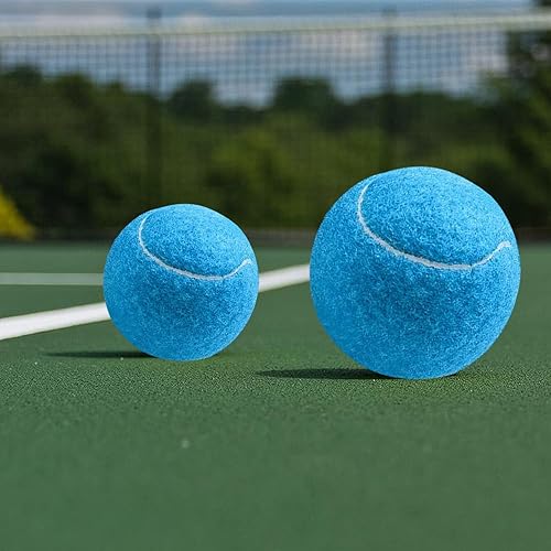 Miniatura 7 de URBEST Pelota de tenis, 12 paquetes de pelotas de tenis de entrenamiento, pelotas de práctica para jugadores novatos, pelotas de juego para perros