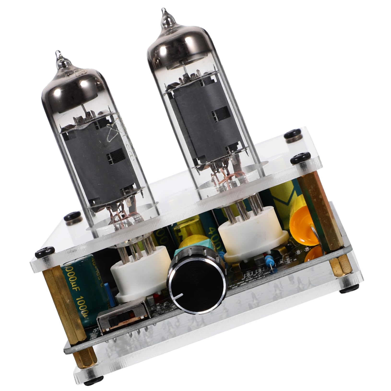 Preamplificador de Válvulas HiFi 6k4/6a2 para Tocadiscos y Cine en Casa, Placa Ligera de PCB y Vidrio, Mejora el Audio