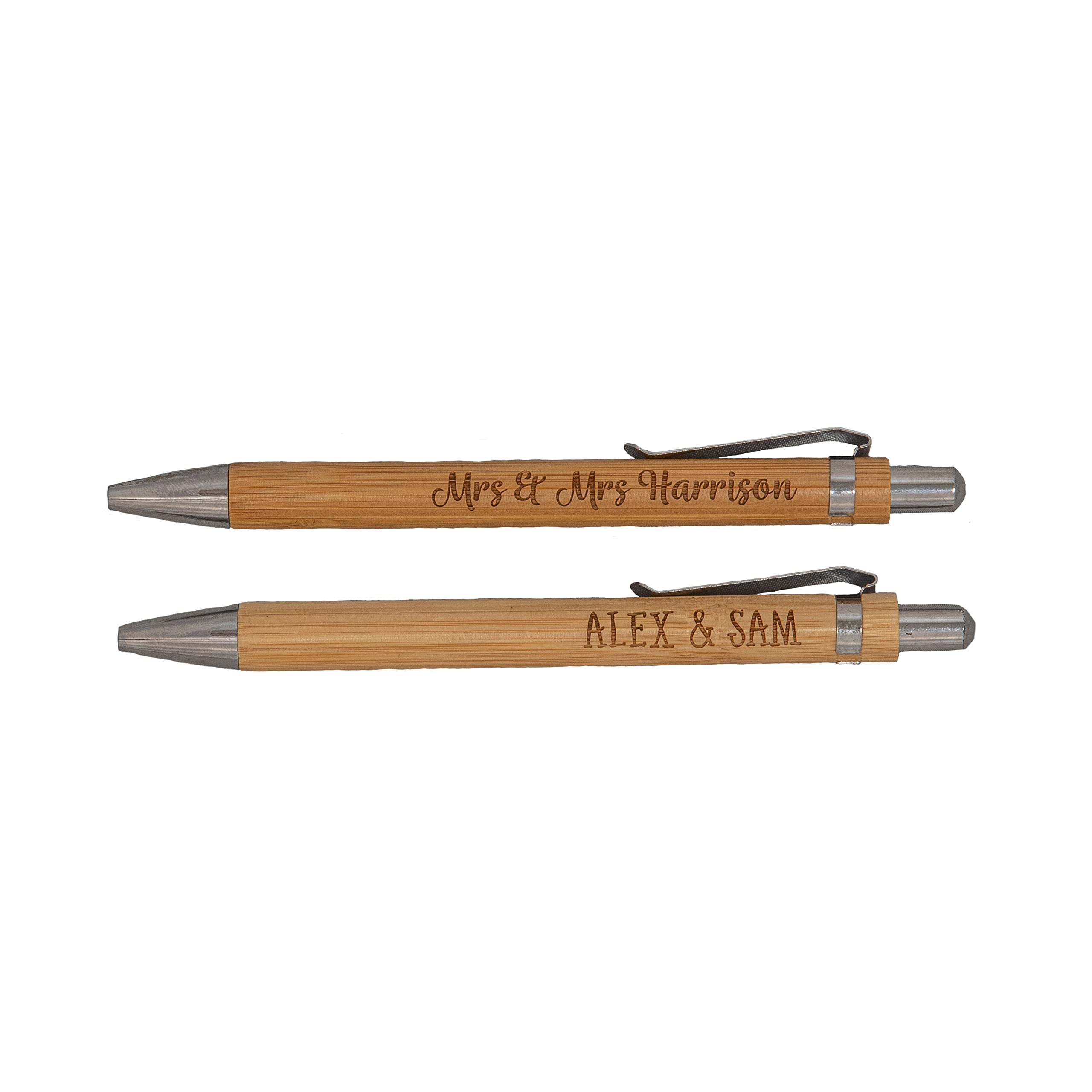 Manta Makes Single Personalised Engraved Pen for use with Wedding Guestbook