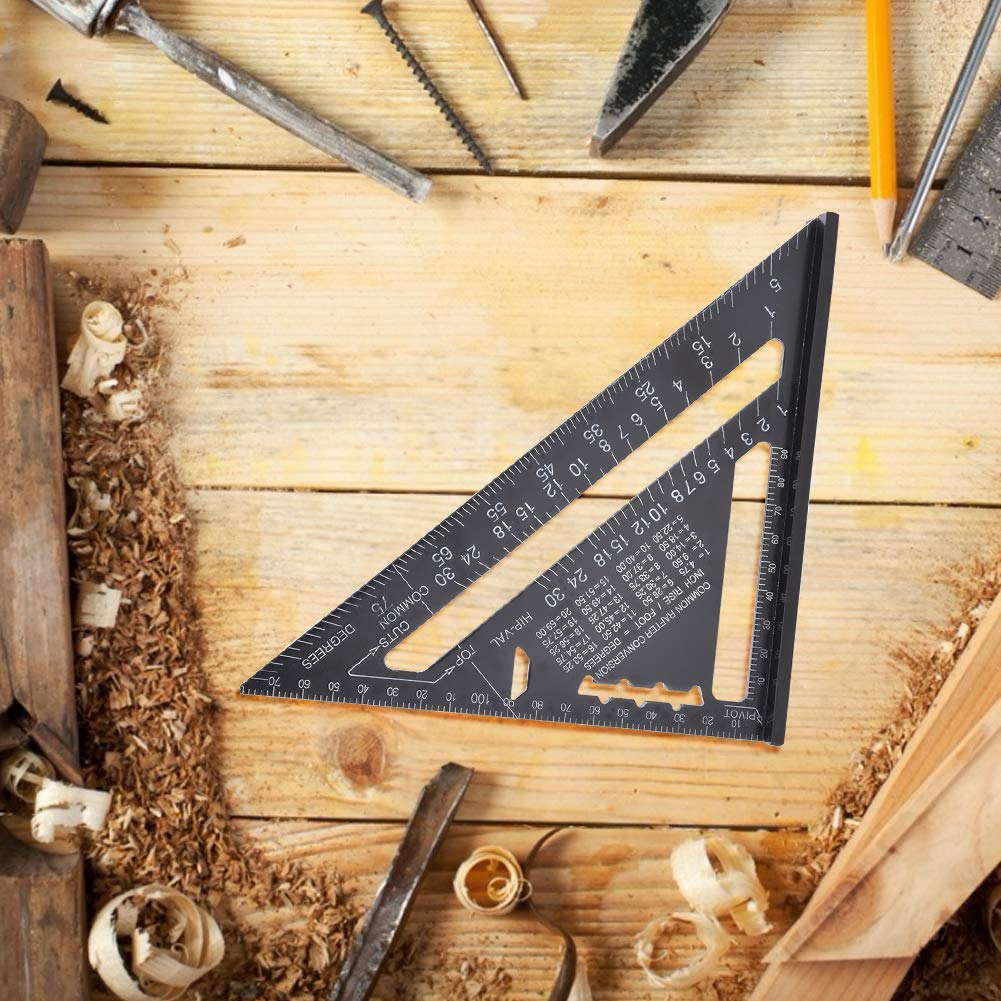 1pc aluminum alloy positioning ruler angle ruler woodworking - Oman