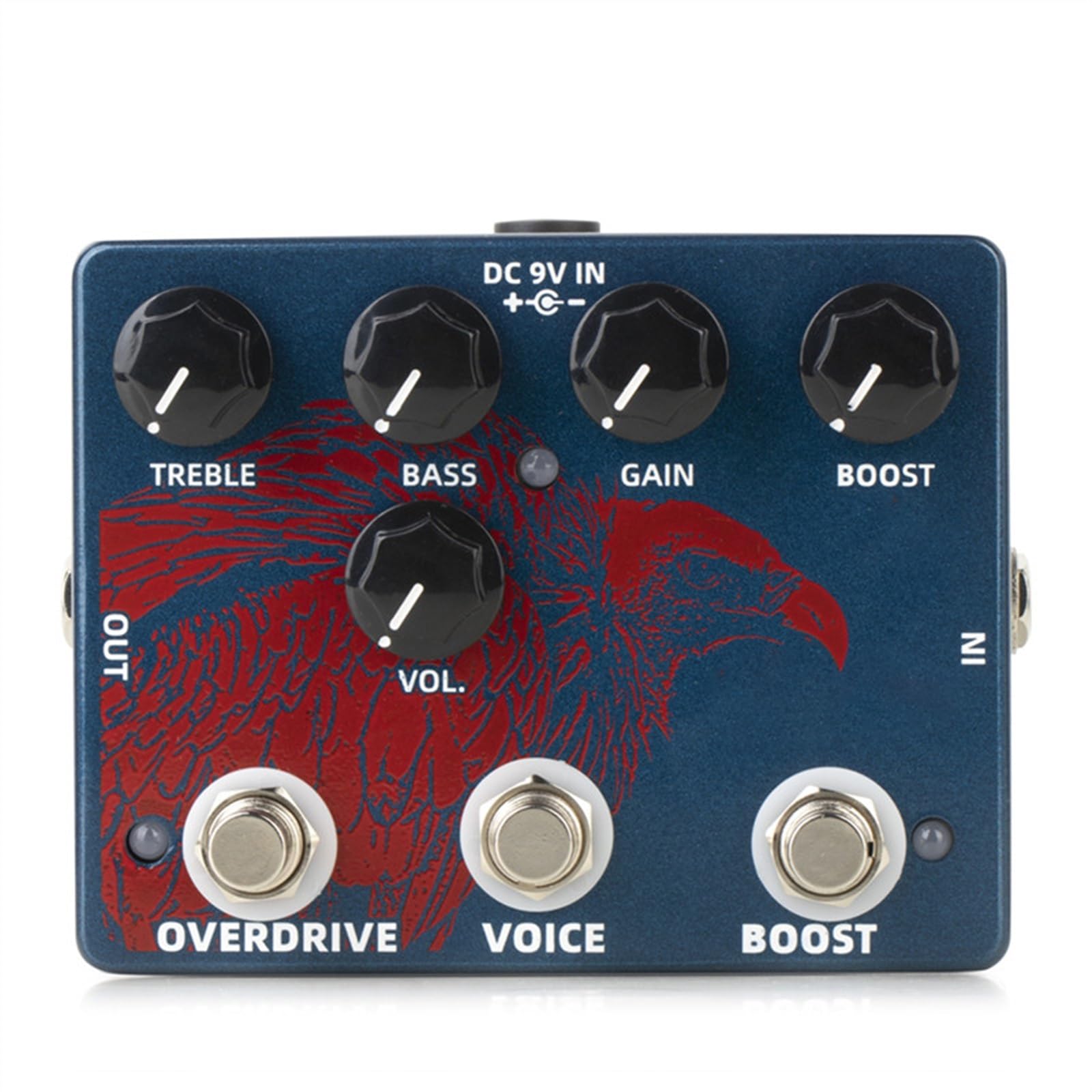 Effetti per Chitarra Boost Overdrive Effect Pedal Accessori per Chitarra in Lega di Alluminio Doppio Pedale per Chitarra