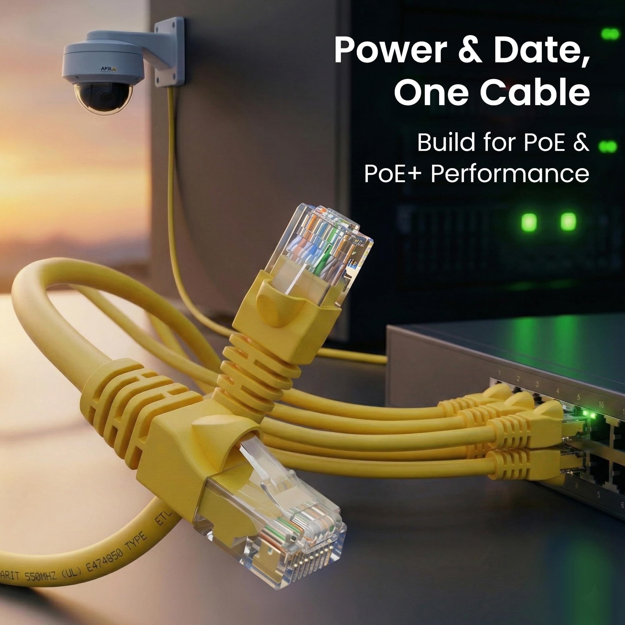 Gearit Cat 6 Ethernet cavo CAT6 patch antigroviglio – Cavo di rete LAN per computer