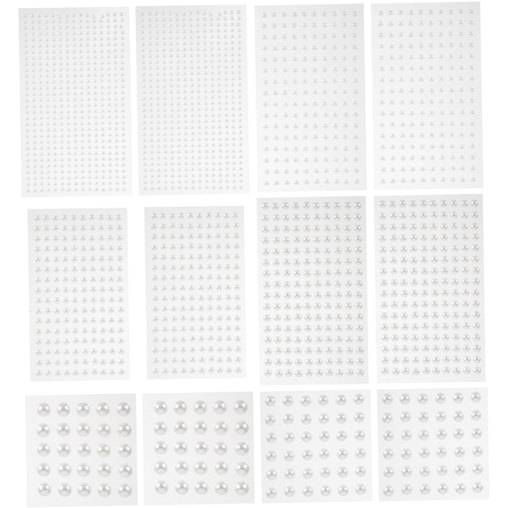 Gadpiparty 4 Set Adesivi Autoadesivi Piatte Da Perline Decorative Per Trucco E Crafting Per Festival E Decorazioni Fai Da Te 12 Fogli*4