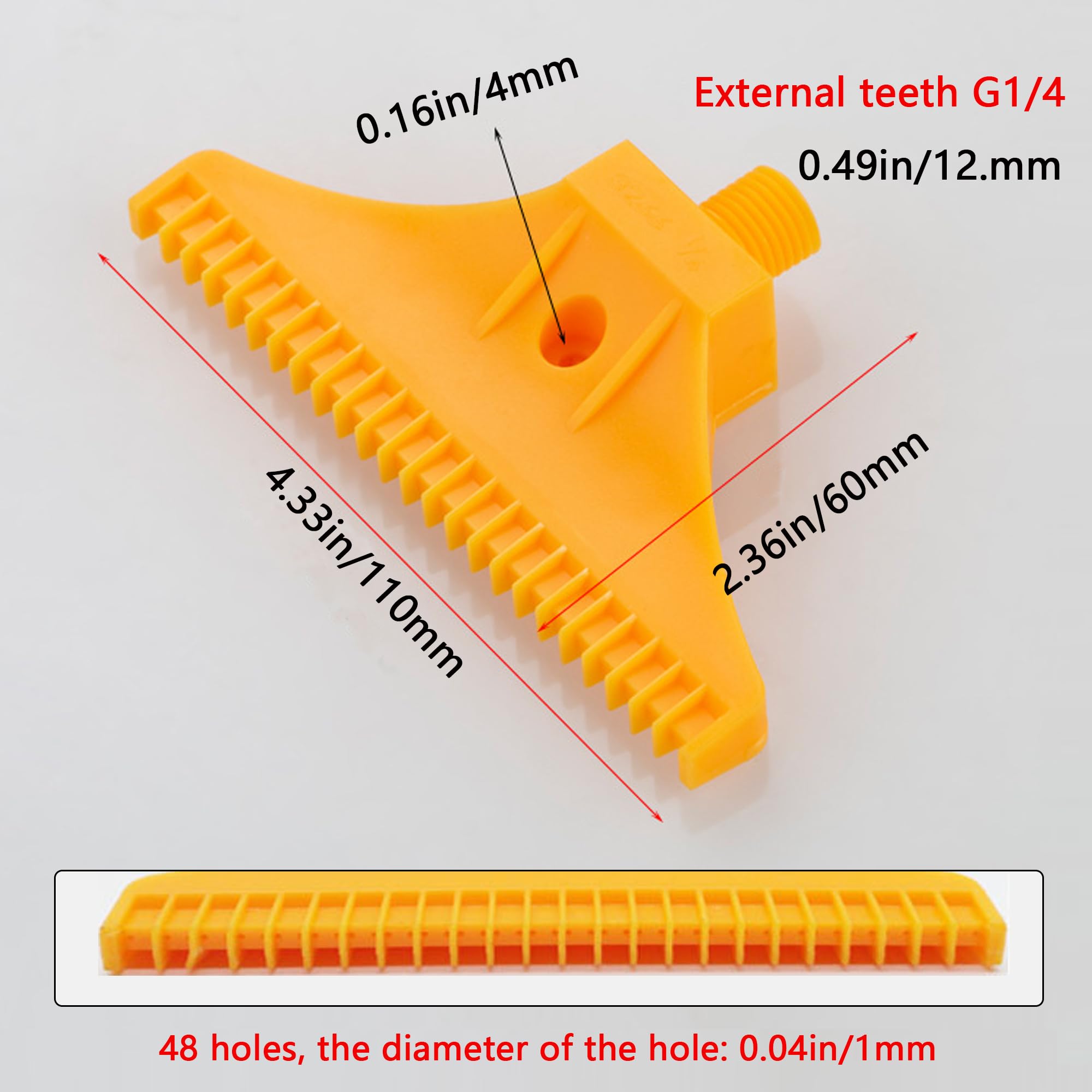 METALLIXITY Piatto Ugello (88mm/3.46") 2pz, Alluminio Lega G1/4" Maschio Filettatura Vento Jet Aria Soffiaggio Ugello - Per Aria Compressore Polvere