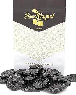 Italian Black Licorice Wheels | Bulk Candy | Natural Colors and Flavors, GMO Free | 2 Pounds