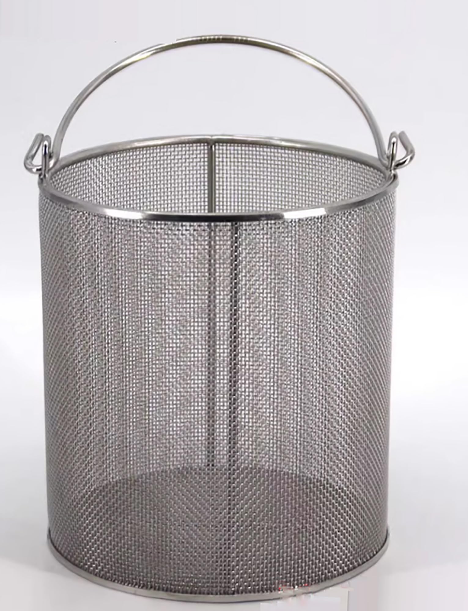 Genérico Cesta de desinfección de Malla de 0,4 mm Cesta de Instrumentos Cesta de esterilización de Instrumentos de Acero Inoxidable Estuche, Redondo con(20x15cm)