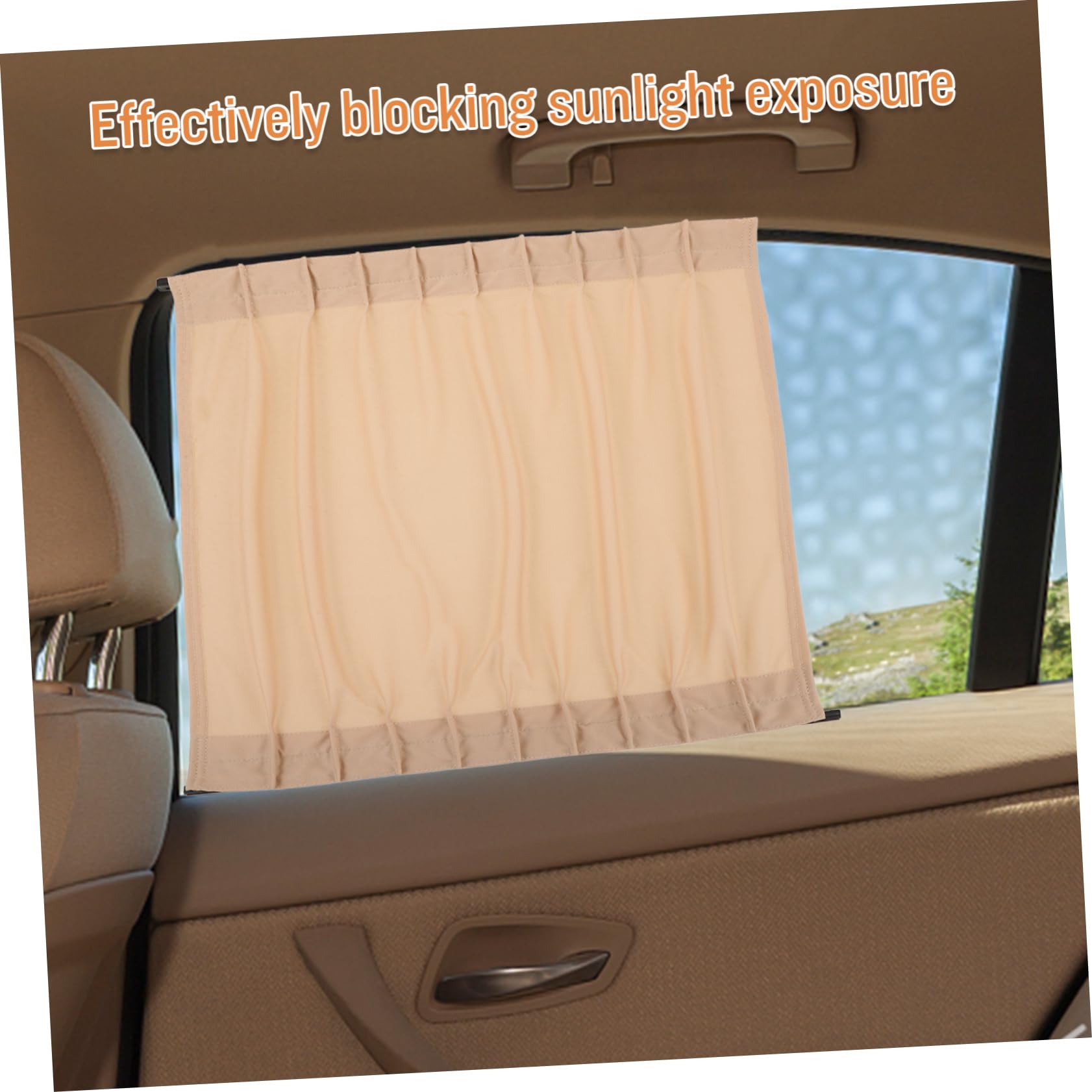 PLAFOPE 2piezas Cortina para Ventanas De Coche Parasol para Ventanas Laterales Instalación
