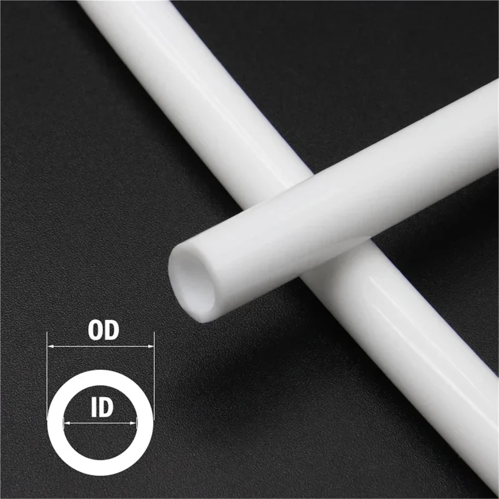 Tubo de silicona blanco 1/3/5/10M ID 0,5~32mm manguera agua tubo Flexible resistente a altas temperaturas