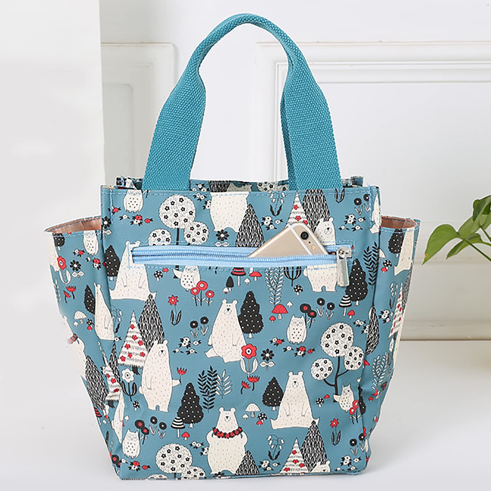 Childhome Borsa Pranzo Termica Per Bambini - Nero/Oro Unisex (bambini - Foto 8