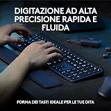 Logitech MX Keys S Combo - Tastiera e Mouse Wireless con Palm Rest, illuminazione personalizzabile, Scorrimento veloce, Bluetooth, USB C, Windows/Linux/Chrome/Mac, Disposizione Italiano QWERTY-Grafite - 3