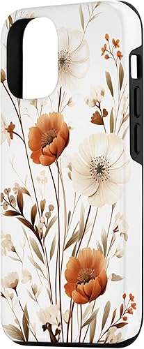 Miniatura 2 de Funda para iPhone 13 Boho estética minimalista floral arte crema marrón claro
