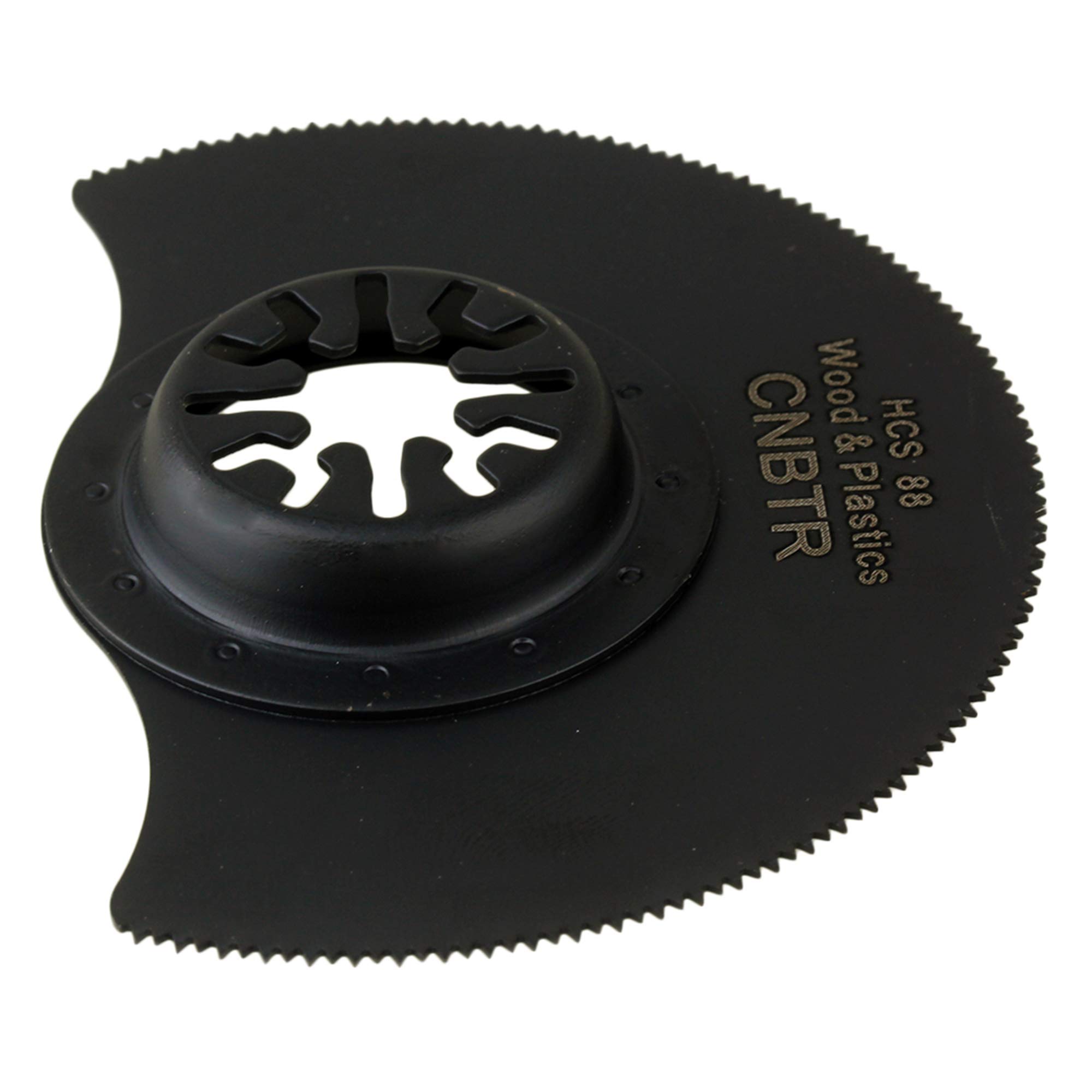 88 mm negro Universal de acero de alto carbono hojas de sierra oscilante multiherramienta semicírculo con cabeza avellanada, Set de 50